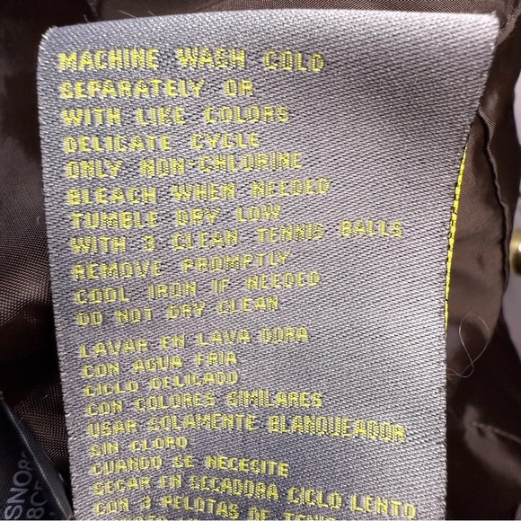 Kenneth Cole Reaction Women's Down Feather Puffer Jacket Brown Size Large GUC - Picture 6 of 6